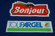 Maillot vélo vintage Bonjour Toupargel Santini