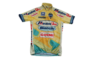 Maillot vélo vintage Bianchi Santini Mercatone Uno