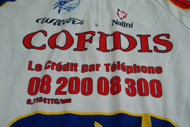 Maillot cyclisme vintage Cofidis UCI Nalini