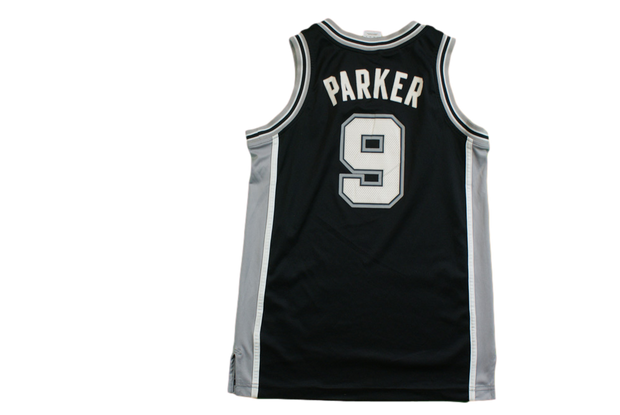 Maillot basket rétro Spurs San Antonio N°9 Parker enfant NBA