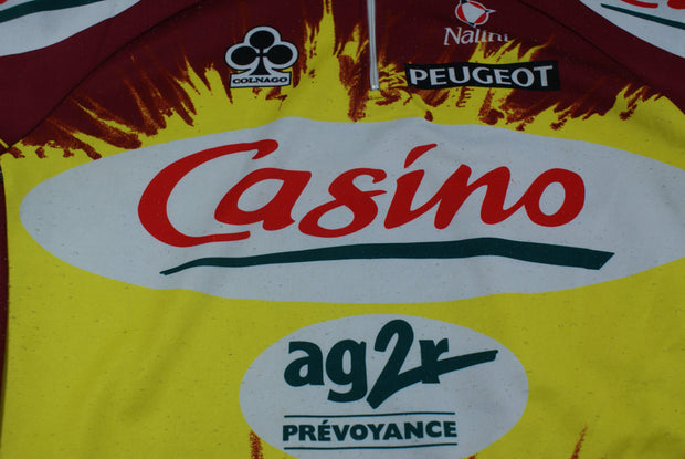 Maillot vélo rétro Casino Nalini Colnago Peugeot