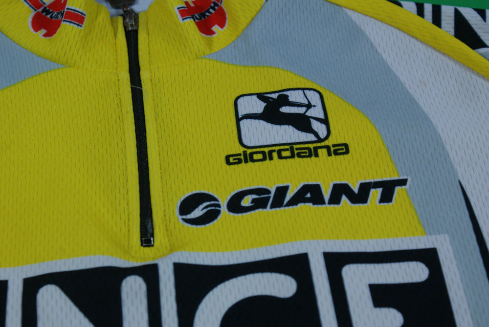 Maillot cyclisme vintage Giordana Once Giant Wurth