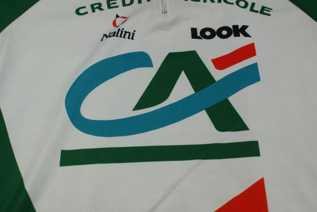Maillot vélo vintage Crédit Agricole Look Nalini Maillot vélo vintage Crédit Agricole Look Nalini
