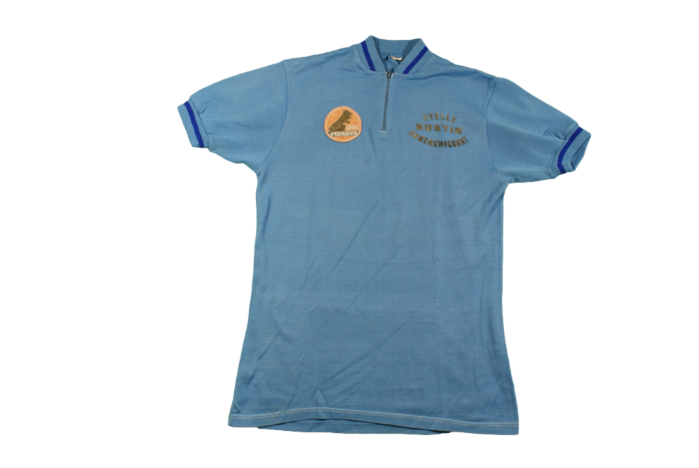 Maillot cyclisme vintage Peugeot Cycles Bustin