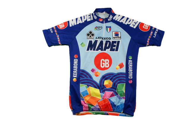 Maillot vélo rétro Sportgul Mapei Colnago Latexco UCI 1995