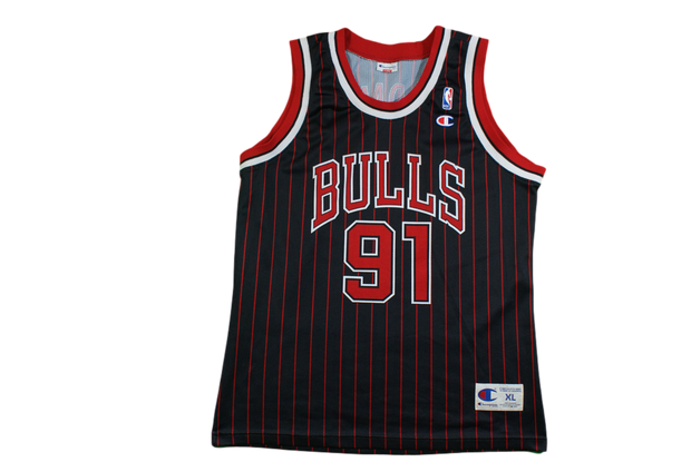 Maillot basket rétro Bulls Chicago N°91 Rodman NBA