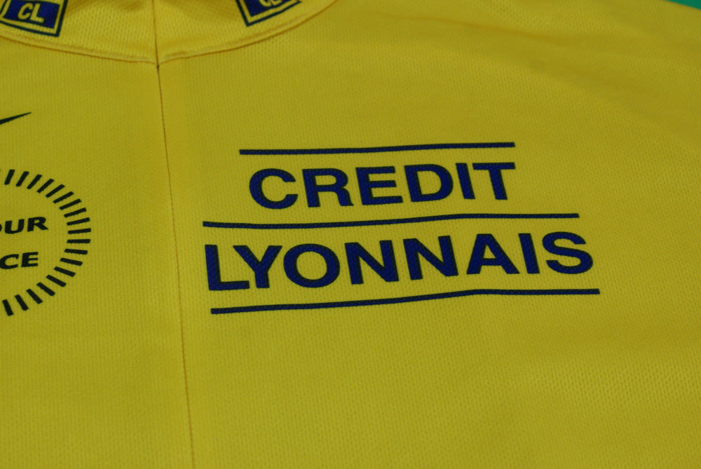 Maillot vélo vintage Tour de France 2002 Nike Crédit Lyonnais