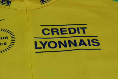 Maillot vélo vintage Tour de France 2002 Nike Crédit Lyonnais