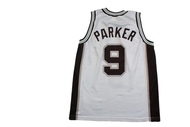 Maillot basket rétro Spurs San Antonio N°9 Parker NBA