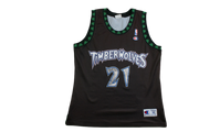 Maillot basket rétro Timberwolves Minnesota N°21 Garnett NBA