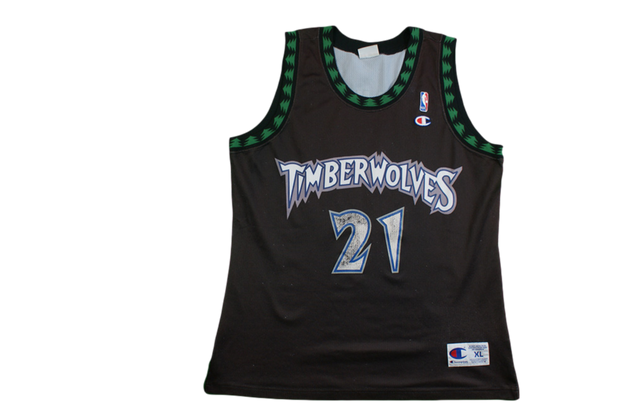 Maillot basket rétro Timberwolves Minnesota N°21 Garnett NBA