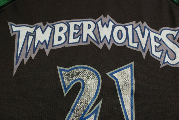 Maillot basket rétro Timberwolves Minnesota N°21 Garnett NBA