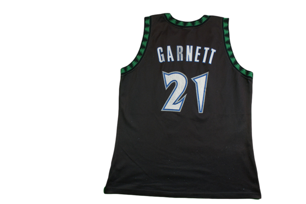 Maillot basket rétro Timberwolves Minnesota N°21 Garnett NBA