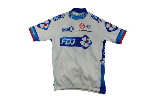 Maillot vélo vintage Française des jeux Lapierre Moa UCI