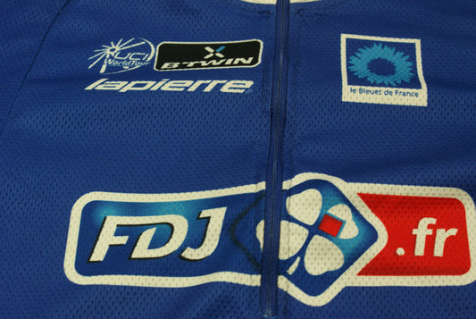 Maillot vélo rétro Française des jeux Decathlon UCI Lapierre b'Twin