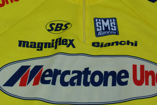 Maillot cyclisme vintage Santini Bianchi