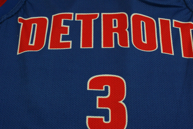 Maillot basket rétro Pistons Détroit N°3 Wallace NBA