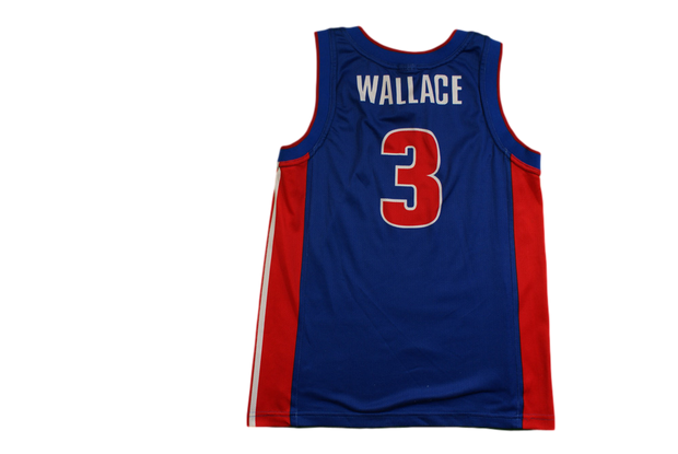 Maillot basket rétro Pistons Détroit N°3 Wallace NBA