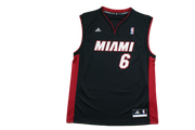 Maillot basket rétro Heat Miami N°6 James NBA