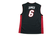 Maillot basket rétro Heat Miami N°6 James NBA