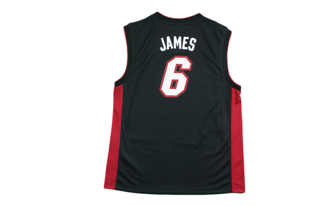 Maillot basket rétro Heat Miami N°6 James NBA