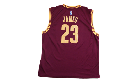 Maillot basket rétro Cavaliers Cleveland N°23 James NBA