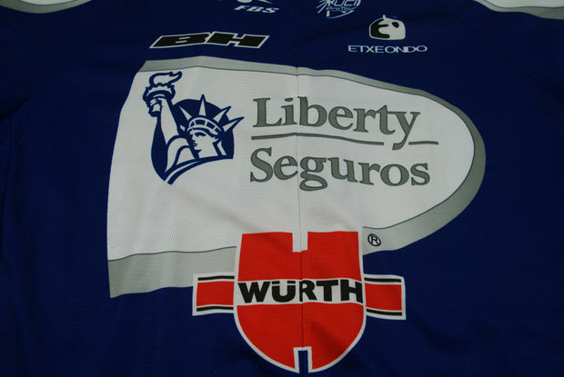 Maillot vélo rétro Etxe Ondo Wurth UCI Liberty Seguros