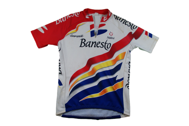 Maillot cyclisme vintage Banesto Campagnolo Nalini