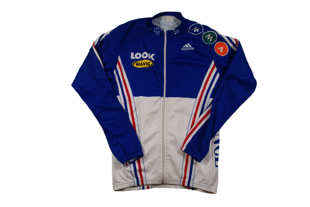 Veste vélo rétro France Adidas Mavic