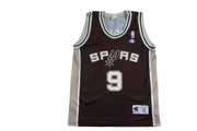 Maillot basket vintage Spurs San Antonio N°9 Parker NBA