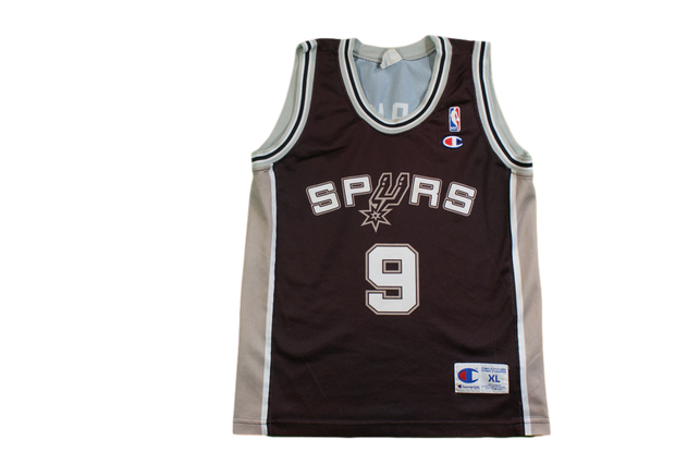 Maillot basket vintage Spurs San Antonio N°9 Parker NBA