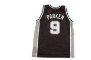 Maillot basket vintage Spurs San Antonio N°9 Parker NBA