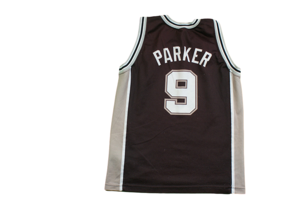 Maillot basket vintage Spurs San Antonio N°9 Parker NBA