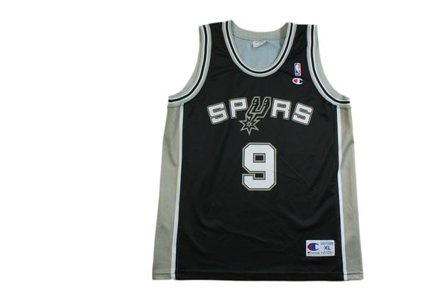 Maillot basket vintage Spurs San Antonio N°9 Parker NBA