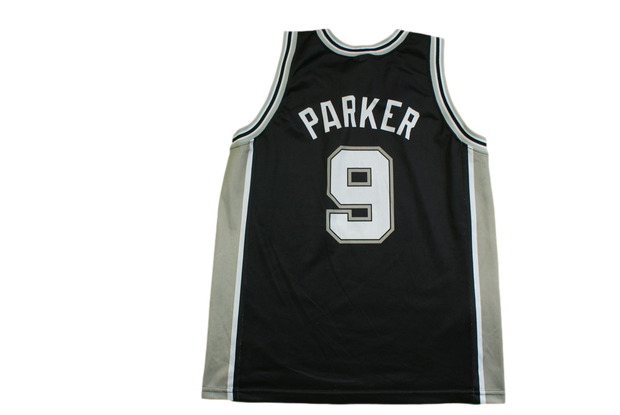 Maillot basket vintage Spurs San Antonio N°9 Parker NBA