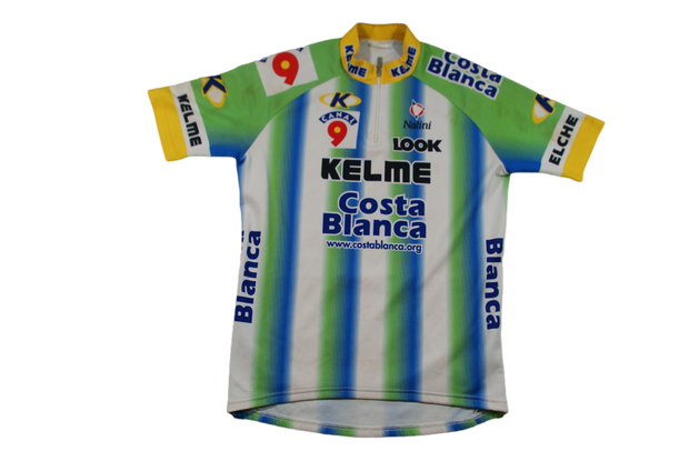 Maillot cyclisme vintage Kelme Nalini Look Canal 9