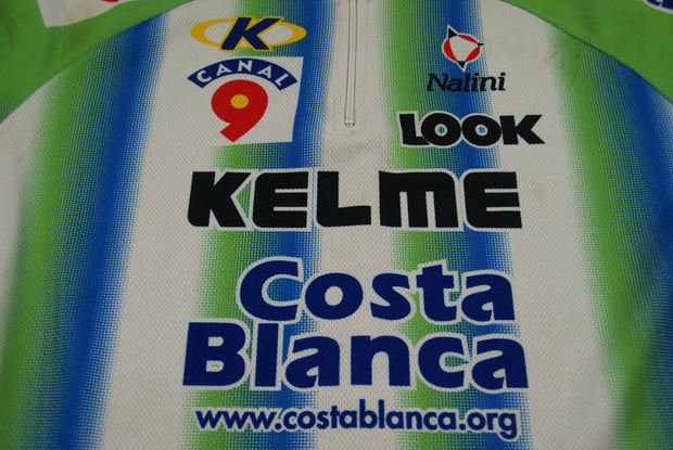 Maillot cyclisme vintage Kelme Nalini Look Canal 9