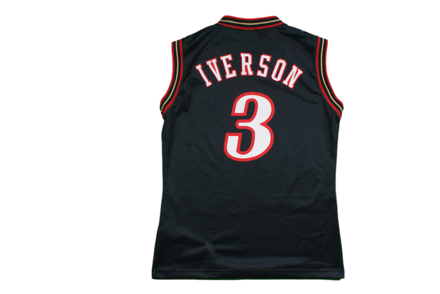 Maillot basket rétro Sixers Philadelphie N°3 Iverson NBA