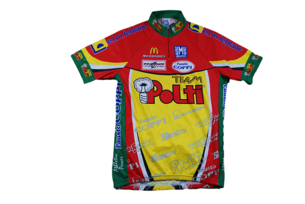 Maillot vélo rétro Polti Santini Colpack McDonald's