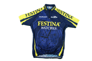 Maillot vélo rétro Biemme Peugeot Festina