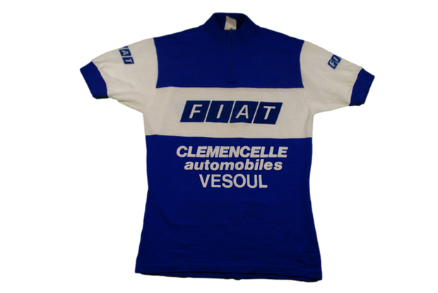 Maillot vélo vintage Fiat Vesoul Clémencelle Automobiles