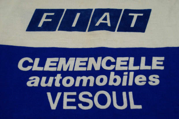 Maillot vélo vintage Fiat Vesoul Clémencelle Automobiles