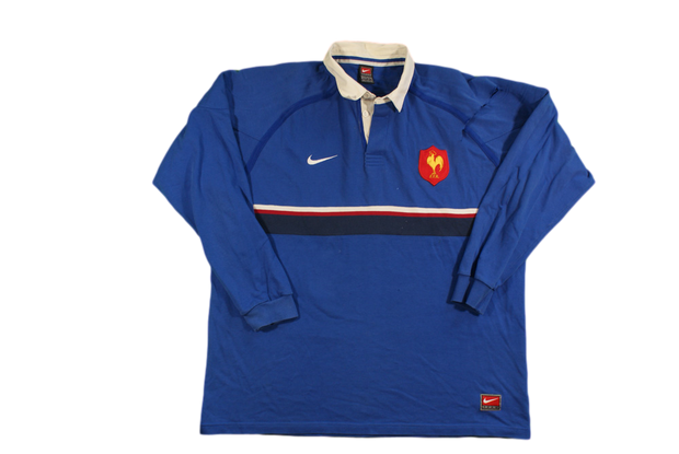 Polo rugby rétro équipe de France Nike