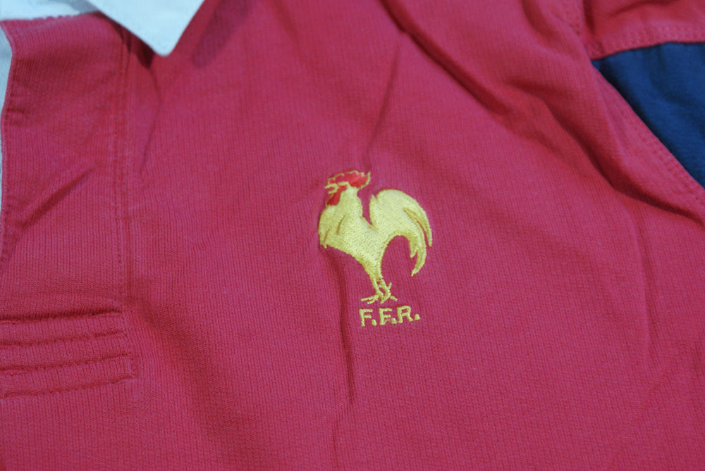 Polo rugby vintage rouge Equipe de France Nike