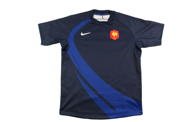 Maillot rugby rétro manches courtes Equipe de France