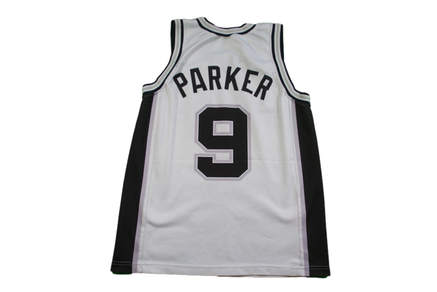 Maillot basket rétro Spurs San Antonio #9 Parker NBA