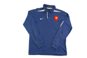 Polo rugby vintage équipe de France bleu Nike