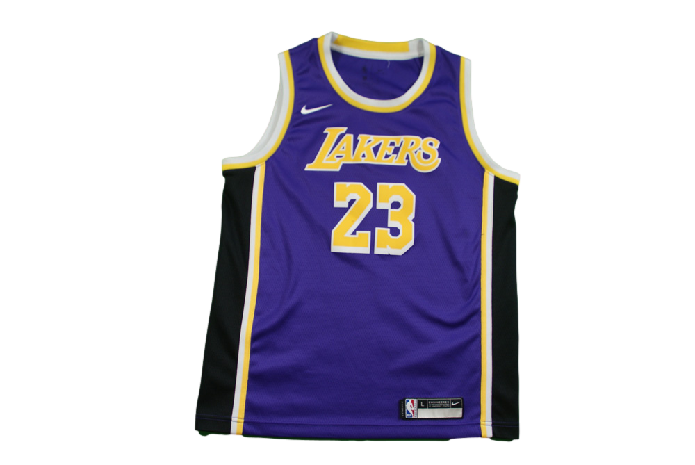 Maillot et short basket rétro Lakers Los Angeles #23 James NBA