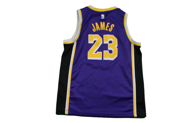 Maillot et short basket rétro Lakers Los Angeles #23 James NBA