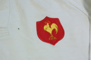 Polo rugby vintage blanc équipe de France manches longues